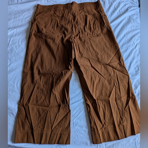 Anthropologie Orange Wide Leg Pants | 22W - Picture 3 of 4
